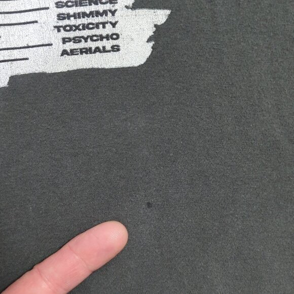 System Of A Down T-Shirt Men's XXL Gray Toxicity Band Tee Rock Metal Tultex Tag - Picture 6 of 12